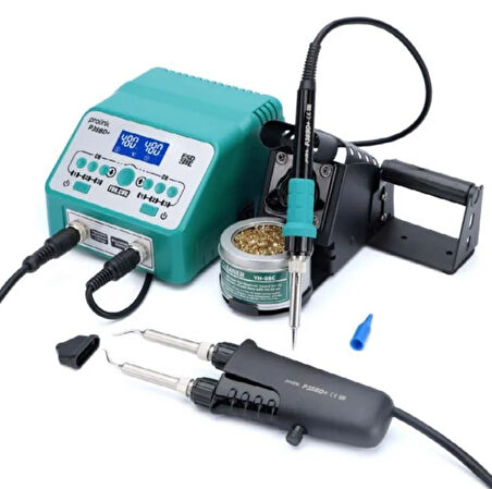 Luxury, Çift başlıklı 80w Cımbız Havya 80w Kalem Havya Lehimleme İstasyonu Prolinik  P-38BD+ Cımbız havya