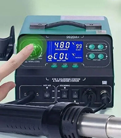 Luxury,Duman Emici 75w Kalem Havya, 780w Üflemeli Havya İstasyonu Prolink  P-92 DA