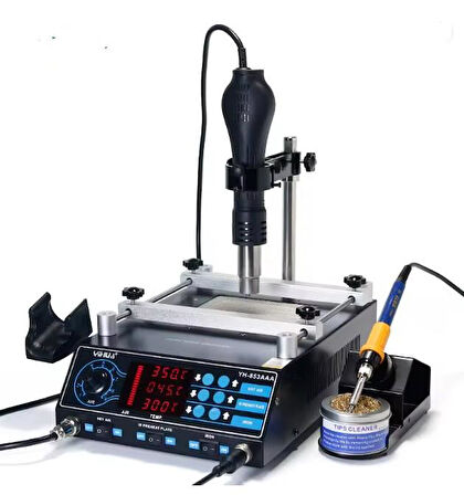 Luxury,BGA Rework, Üflemeli Havya, Lehimleme İstasyonu 3n1 BGA Isıtıcı