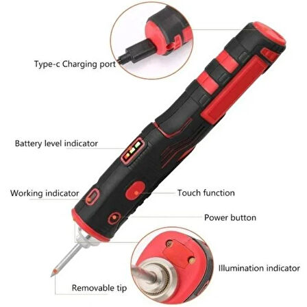 Luxury,5v 11w Şarjlı Kalem Havya, 8w Pili Lehim Makinası Prolink PF-006