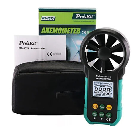 Luxury,  • Hava hızı ve hava hacmi ölçümü, Anemometre, Proskit MT-4615