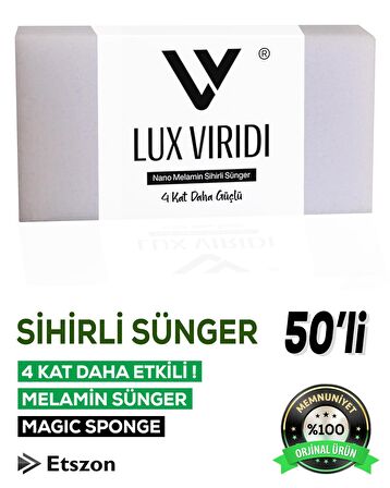 Lux Viridi Sihirli Sünger (Magic Sponge) 50 Adet