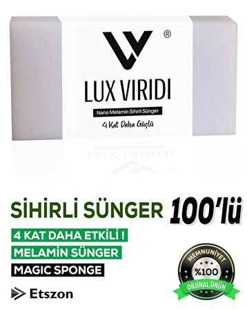 Lux Viridi Sihirli Sünger (Magic Sponge) 100 Adet