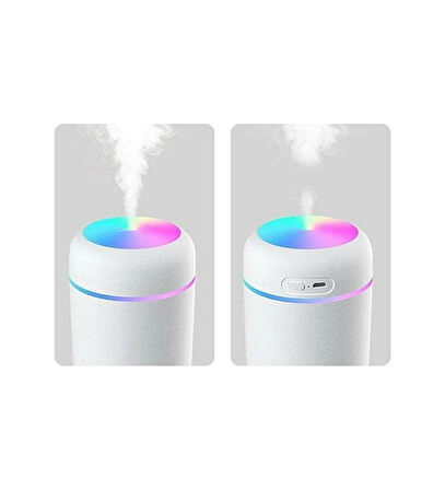 LED Işıklı Mini Ortam Oda Hava Nemlendirici ve Taşınabilir Buhar Makinesi H2O Humidifier