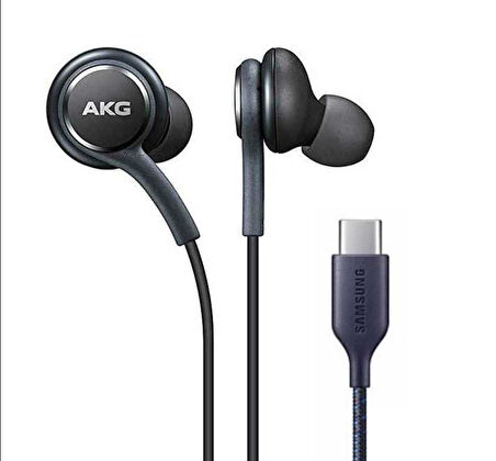 AKG Kablolu Kulaklık Type-C Bağlantı, Yüksek Ses Kalitesi, Mikrofonlu, Ergonomik Tasarım Ekstra Bass