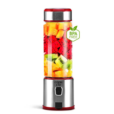  Cook&Eat Şarjlı Portatif Taşınabilir El Blenderi Buz Kırıcı Mama Karıştırıcı SmoothiE