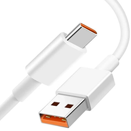 6A Max Hızlı Şarj Destekli Saniye Göstergeli USB - Type-C Kablo