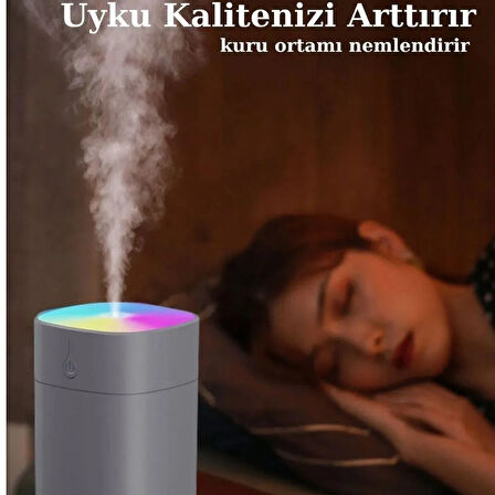 H2O Humidifier 400 Ml Taşınabilir Hava Nemlendirici Buhar Makinesi Ve Aroma Difüzörü 