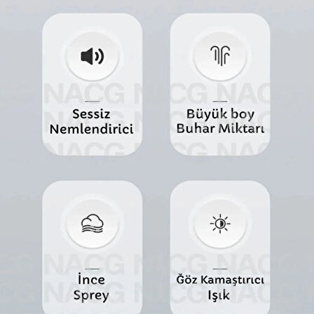 H2o Humidifier 400 ml Ulrasonik Hava - Oda- Araç Nemlendirici Buhar Makinesi Aroma Difüzörü