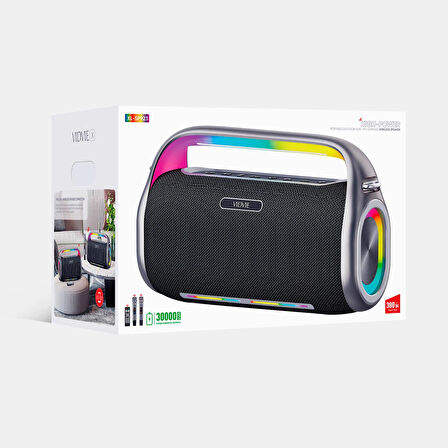 300W Güç, 30000mAh Batarya, 2 Mikrofonlu XL-SP923 Bluetooth Hoparlör ile Müzik Keyfi