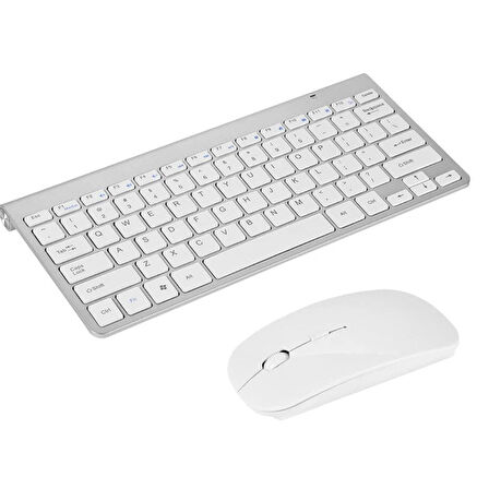 Kablosuz Klavye Mouse Seti – Ergonomik Tasarım, Sessiz Tuşlar, Tak-Çalıştır USB Alıcı
