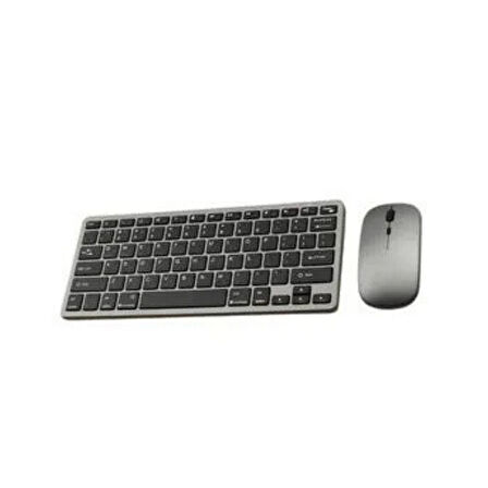 Kablosuz Bluetooth Klavye ve Mouse Seti - Sessiz, Ergonomik, Taşınabilir, Uzun Pil Ömrü