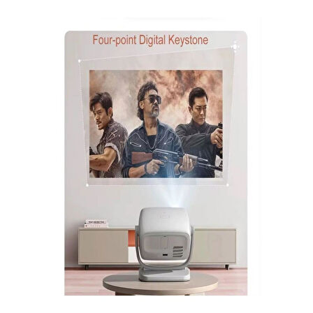 APR01 4K UHD Akıllı Taşınabilir LED Projeksiyon Cihazı Full HD 2.4+5G Wi-Fi Ev Sineması Projeksiyonu