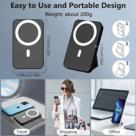 Eima 10000mAh Powerbank Kompakt Taşınabilir Hızlı Şarj Cihazı USB Çıkışlı Mobil Batarya