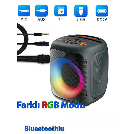 ACL Bluetooth Taşınabilir Hoparlör Kablosuz Mini Ses Bombası Şarjlı Yüksek Ses Kalitesi