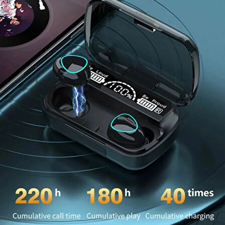  Yüksek Ses Kaliteli M10 Kablosuz Gürültü Engelleyici Mikrofonlu Bluetooth Kulaklık V5.3