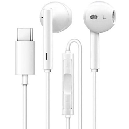 Apple uyumlu Type-C  Kablolu Gürültü Önleyici Yeni Nesil Kulak İçi Kulaklık 15 PRO 15 PRO MAX Uyumlu