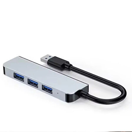 Fh25 USB-A  Çoklayıcı 4xUSB-A 3.0 Portlu Yüksek Hızlı Veri Aktarımlı Kompakt Hub Adaptör