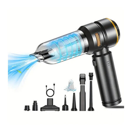 PRO HL-121 Brushless Elektrikli El Süpürgesi | 16000PA Güçlü Emiş, 6000mAh Batarya, 100W