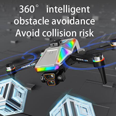 S5 Pro Akıllı Drone Katlanabilir ve 4K HD Kameralı Çift Lensli Yüksek Hızlı Çocuklar İçin uygun Drone