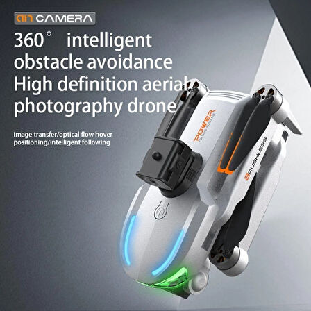 A17 Drone, Katlanabilir, Akıllı 4K Kameralı,360 Derece Roll, Havada Sabitlemeli Yüksek Hızlı Drone 