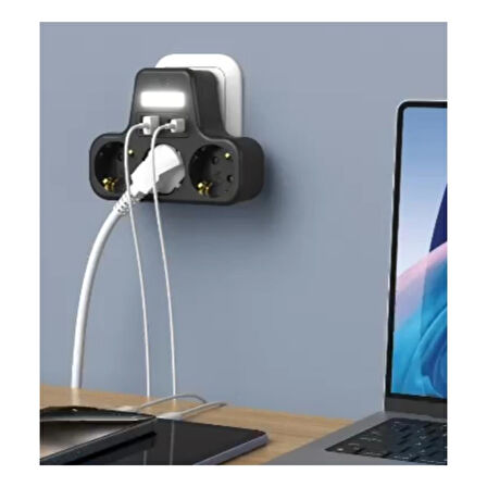ZP764 Akıllı Priz, USB Girişli, Güvenlik Kapaklı, Yüksek Kaliteli Priz Başlığı | HZLSTORE