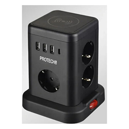 WP707 Akıllı Priz, USB Girişli, Güvenlik Kapaklı, Dayanıklı ve Şık Tasarım | HZLSTORE
