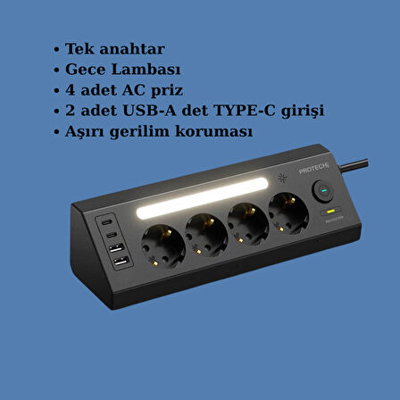 LP764 Priz, Çift USB Girişli, Güvenlik Kapaklı, Şık ve Dayanıklı Tasarım | HZLSTORE