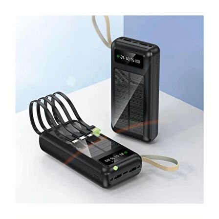 ACL PW-61 30000 mAh Güneş Enerjili Powerbank, Hızlı Şarj, Çift USB Çıkışlı, Suya ve Darbelere Dayanıklı Solar Taşınabilir Şarj Cihazı