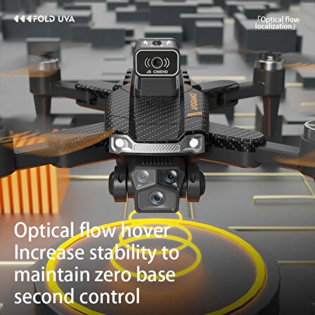 JS22PRO Drone,4K Uzaktan Kumandalı, Fırçasız motorlu 360 Roll Özellikli , Çift lens Korumalı Drone