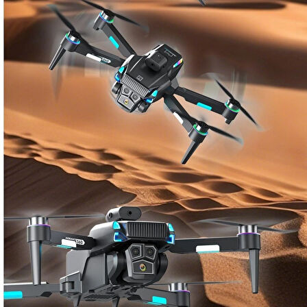 D9 Drone,Fırçasız Motorlu,90° Elektrikli Kamera, Tek Tuş Kalkış–İniş LED Işıklı 4K Akıllı Drone