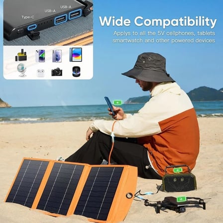 10.000mAh Güneş Enerjili Solar Powerbank 3 Panelli