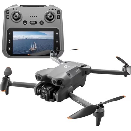 T16  Drone 4K Çift Kameralı Büyük Ekran Kumandalı WiFi FPV 360° Engel Algılama Katlanabilir Drone
