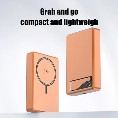 10.000mAh LCD Ekranlı Standlı Powerbank ,20W Hızlı Şarj, USB-C Giriş/Çıkış, Telefon Tutuculu Taşınabilir Şarj Cihazı