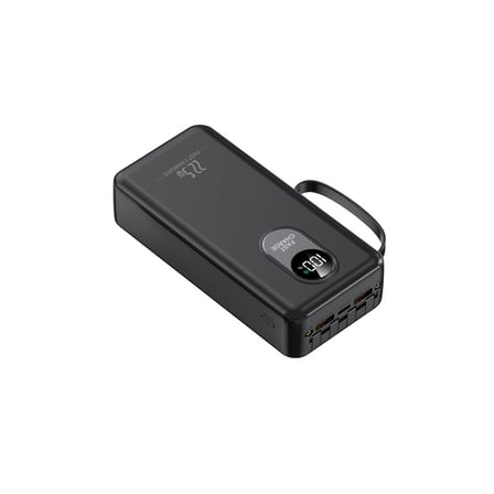 30.000mAH  22.5W 3A Hızlı Şarjlı Dahili Kablolu LCD Göstergeli Hızlı PowerBank