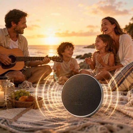 Kumaş Dokulu 7W Bluetooth Hoparlör 1200mAh Şarjlı Kablosuz Taşınabilir Speaker