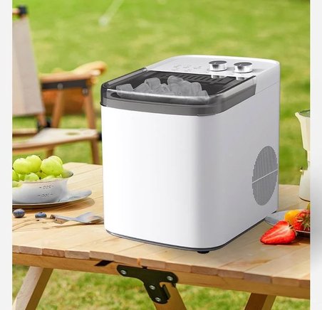 HzlStore 12 kg/Gün Kapasiteli Otomatik Mini Buz Makinesi 1.2 Litre Su Hazneli