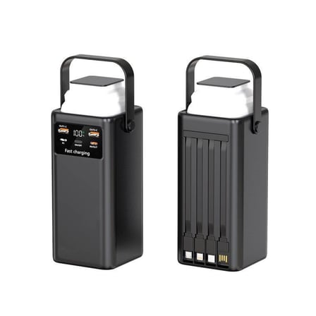 Powerbank  Yüksek Kapasiteli 30.000 mAh USB-C LED Işıklı  Outdoor Taşınabilir Şarj Cihazı