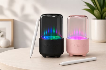 12W RGB Işıklı Kablosuz Hoparlör 1800 mAh TWS Stereo