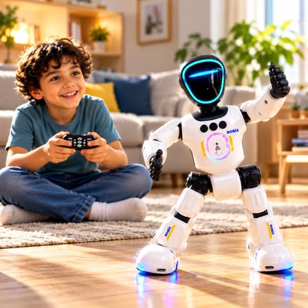  Konuşan Akıllı Robot Oyuncak,Uzaktan Kumandalı, Dans Eden, Müzikli ve Işıklı Eğitici Çocuk Robotu