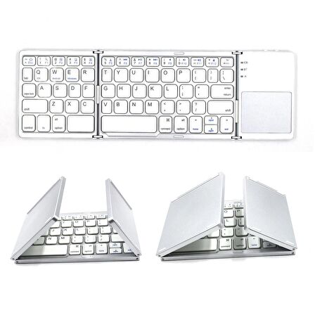 HZL Katlanabilir Bluetooth Portatif Cep Boyutunda Her Cihaz ile Uyumlu Bluetooth Klavye