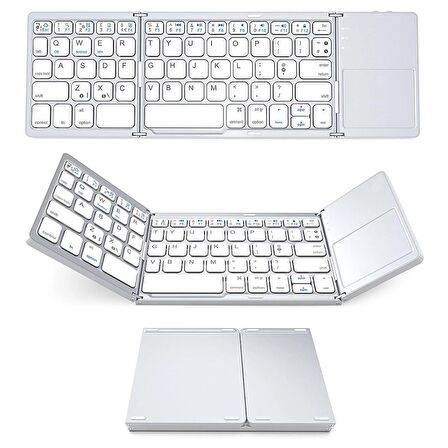 HZL Katlanabilir Bluetooth Portatif Cep Boyutunda Her Cihaz ile Uyumlu Bluetooth Klavye