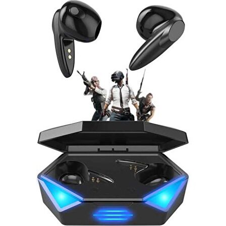 Blue İnter Gaming Gamer Oyuncu Kulaklığı Kablosuz Kulakiçi Rgb Işıklı Çift Mikrofonlu 3 Modlu Bluetooth 5.2 G20