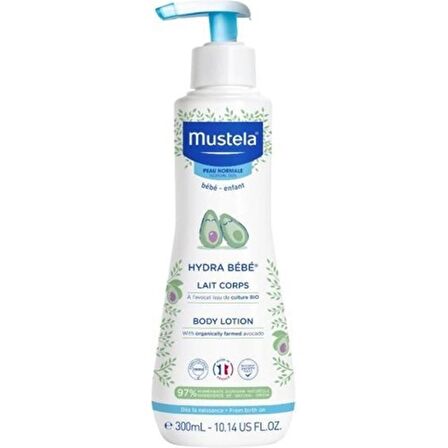 Mustela Hydra Bebe Organik Avokado İçeren Nemlendirici Bebek Vücut Losyonu 300 ml