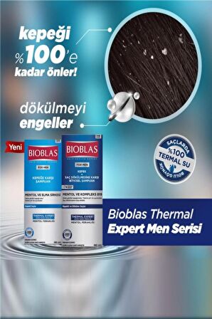 For Men Erkek Mentol&elma Sirkesi Ve Kompleks B19 Şampuan 360 Ml X 2 Adet