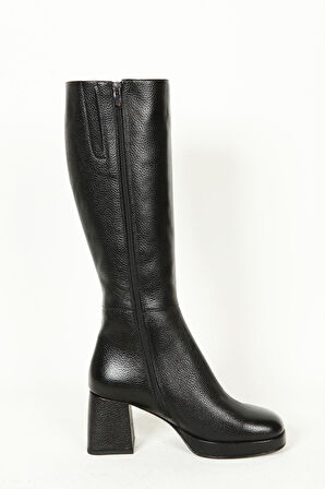 Kadın Siyah Hakiki Deri Çizme