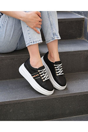 Kadın Deri Sneaker Beyaz