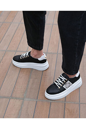 Kadın Hakiki Deri Aksesuar Detaylı Sneaker