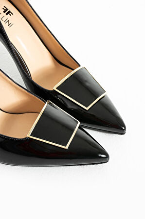 Kadın Hakiki Deri Stiletto Siyah