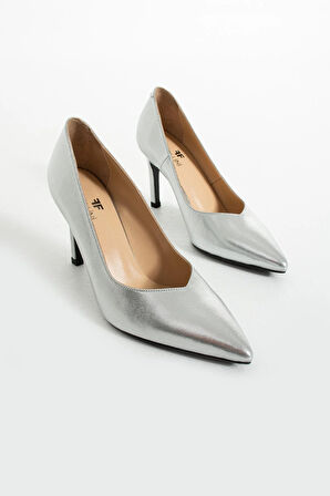 Kadın Hakiki Deri Stiletto Lame